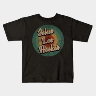 Circle Retro Vintage John Lee Hooker Kids T-Shirt